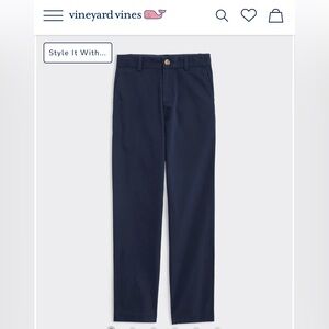 Boys Size 10 Vineyard Vines Navy Pants.